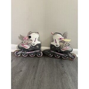 Bladerunner Phaser Kids Adjustable Inline Skates Size 11J-1Y Pink L Rollerblades